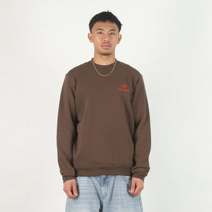 Emblem Fleece Crew - Carob