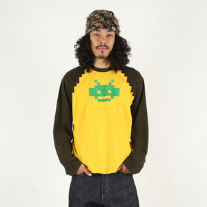Pixel Raglan L/S - Yellow
