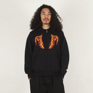 Flame Zip Up - Navy