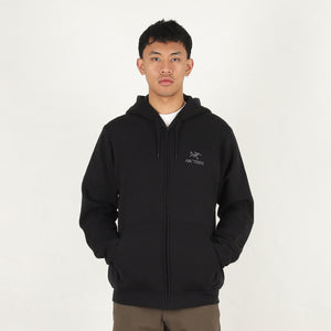 Emblem Fleece Full-Zip Hoody - Black