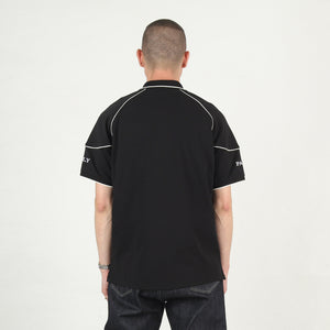 Pro Team Piped Polo - Black