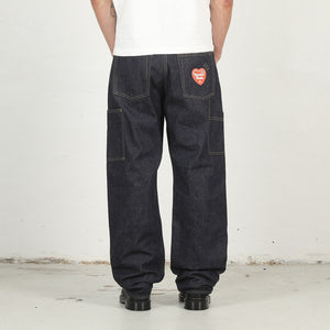 Straight Denim Pants Past - Indigo