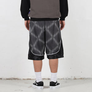 Cross Plaid Shorts - Grey/Black