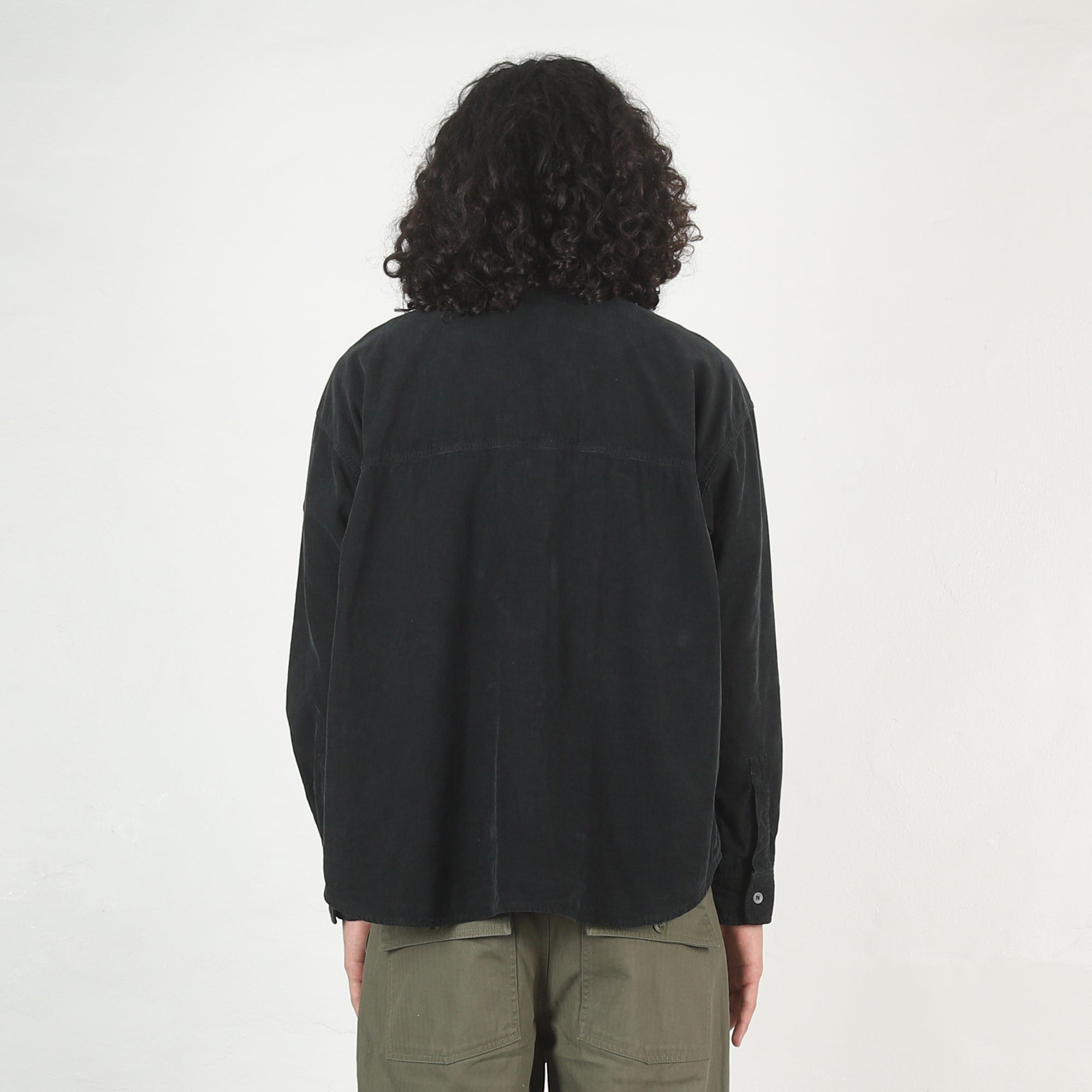 Overdye Cord Design Big Shirt - Charcoal – Supply Store
