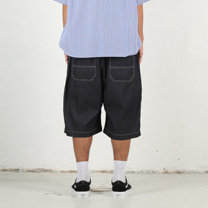 Cotton Light Denim Garment Washed - Navy