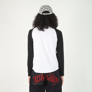 Big Boots Raglan L/S T-Shirt - White