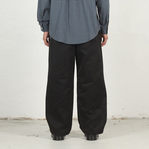 SF Twill Wide Trousers - Black