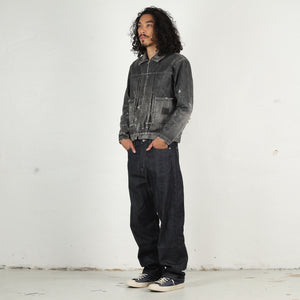 Savage LW Denim Zip Jacket - Black