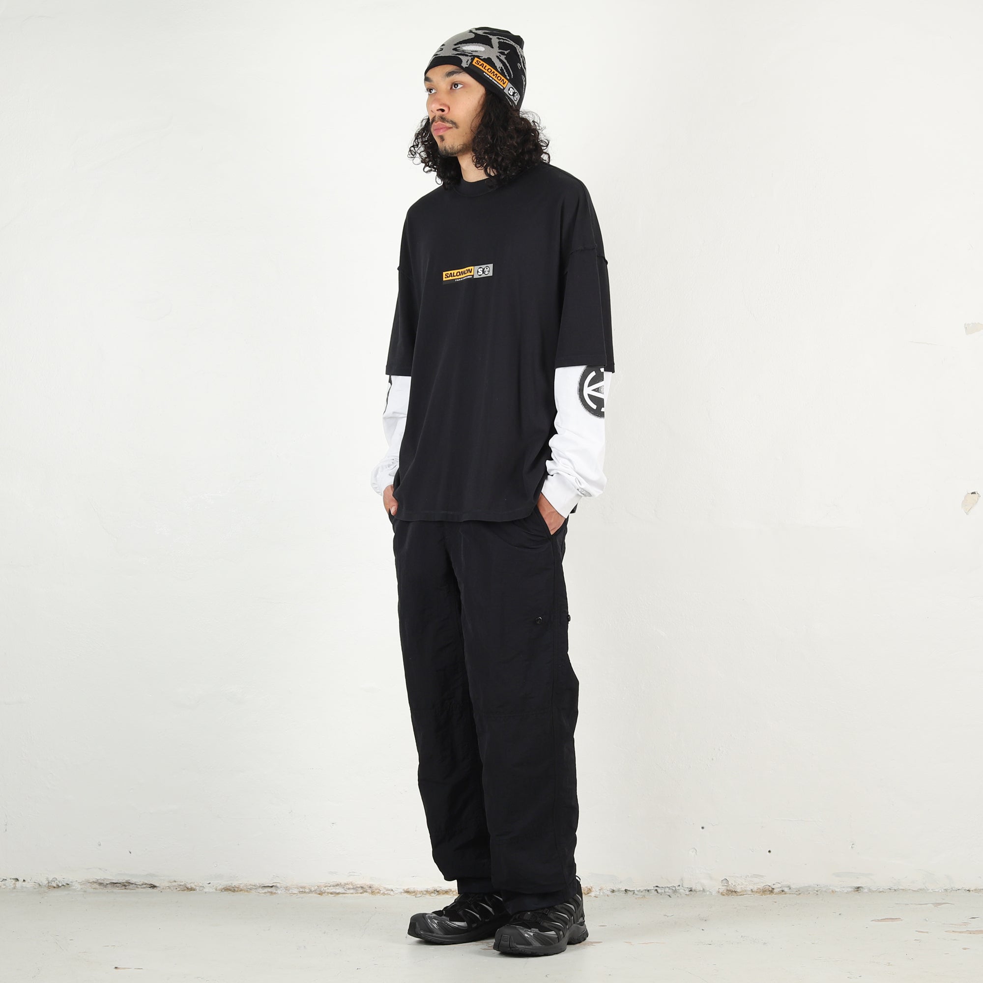 Slam Jam LS T-Shirt - Deep Black/White – Supply Store