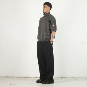 PE Jersey SS Half Zip - Charcoal