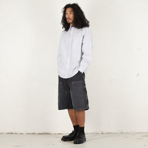OG Double Knee Short-Black destroy wash