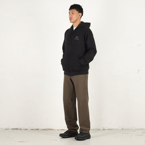 Emblem Fleece Full-Zip Hoody - Black
