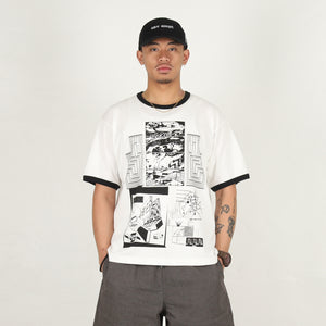 FK Sequencing Patch Ringer T-Shirt - White