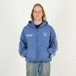Ed Davis Zip Up Hoodie - True Blue