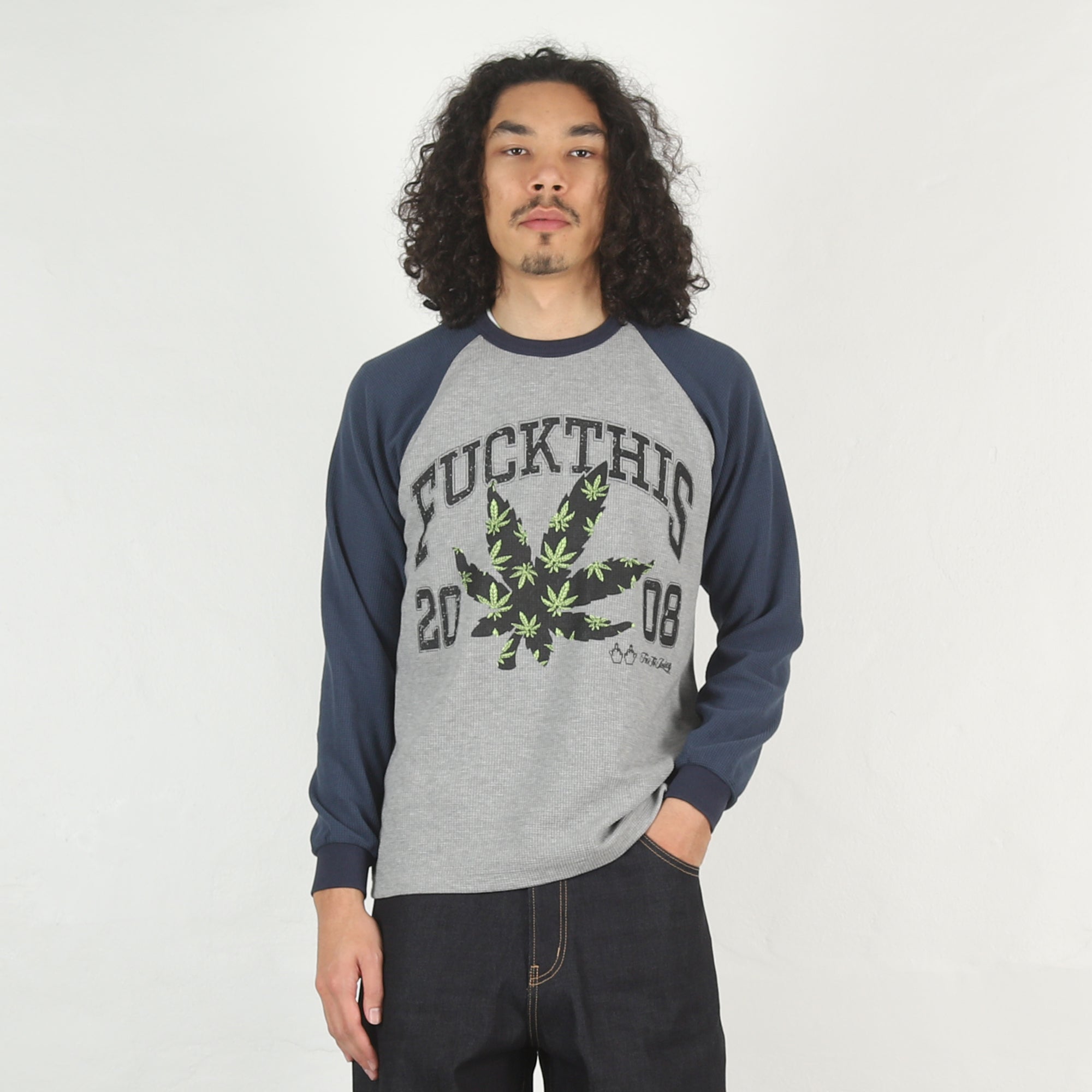 トップス FUCK THIS RAGLAN THERMAL Fuck This Raglan Thermal - Grey – Supply Store