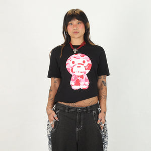 W' ABC Camo Big Baby Milo T-Shirt - Black/Pink
