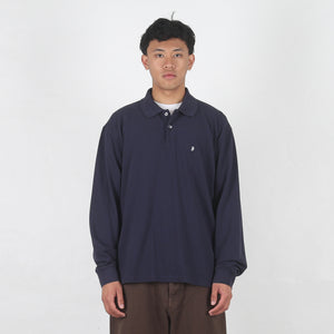 Ls Classic Pique Polo - Navy