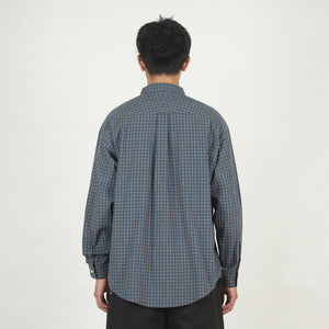 Kennedy's Plaid LS Shirt - Navy
