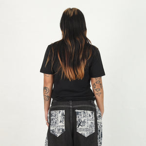 W' ABC Camo Big Baby Milo T-Shirt - Black/Pink