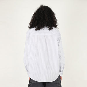 L/S Keene Shirt-Keene Stripe, White