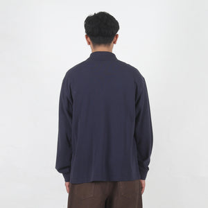 Ls Classic Pique Polo - Navy