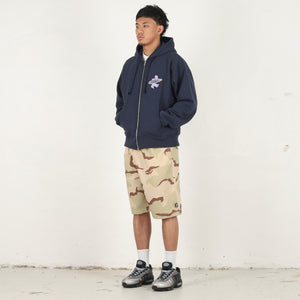 Dot Surf Zip Hood - Navy