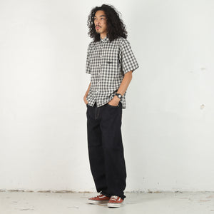 Plaid S/S Shirt - Black