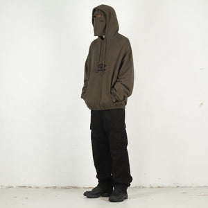 OG Logo Mask Hoodie - Dark Olive