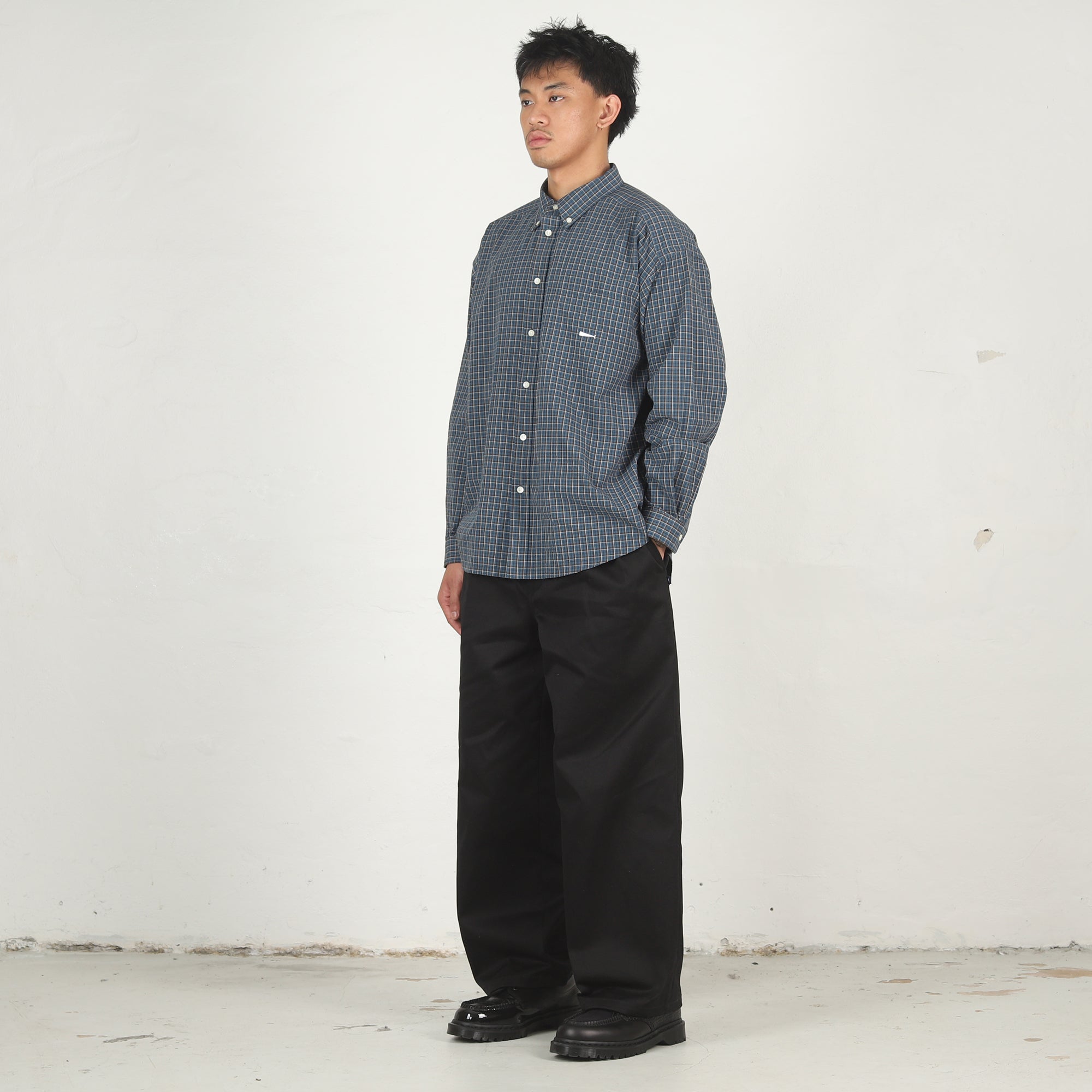 Kennedy's Plaid LS Shirt - Navy – Supply Store