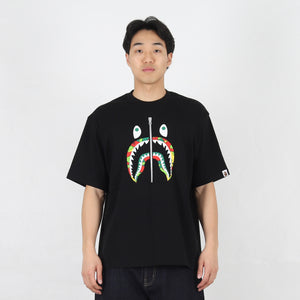 Sta Camo Shark Face Relaxed Fit T-Shirt - Black