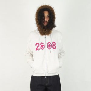 8Cube Fur Zip Up - Grey