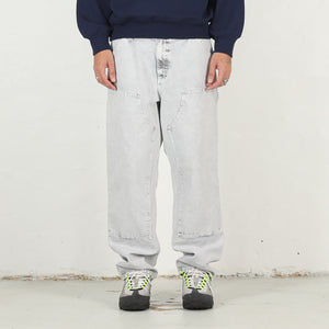 Double Knee Pant - Black chalk wash