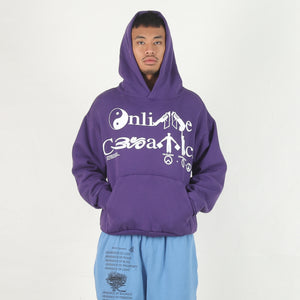 Peace Logo Hoodie - Purple