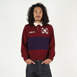 Game Over Knit Polo - Red/Purple