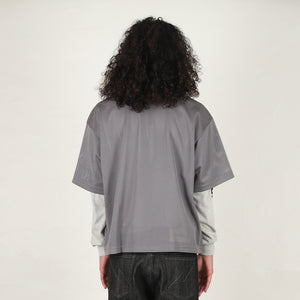 Mesh Hockey SS Shirt - Grey