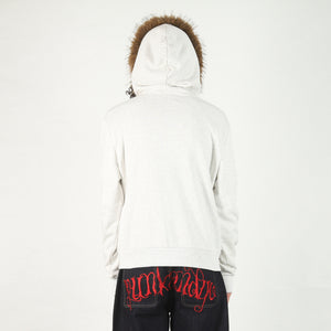 8Cube Fur Zip Up - Grey