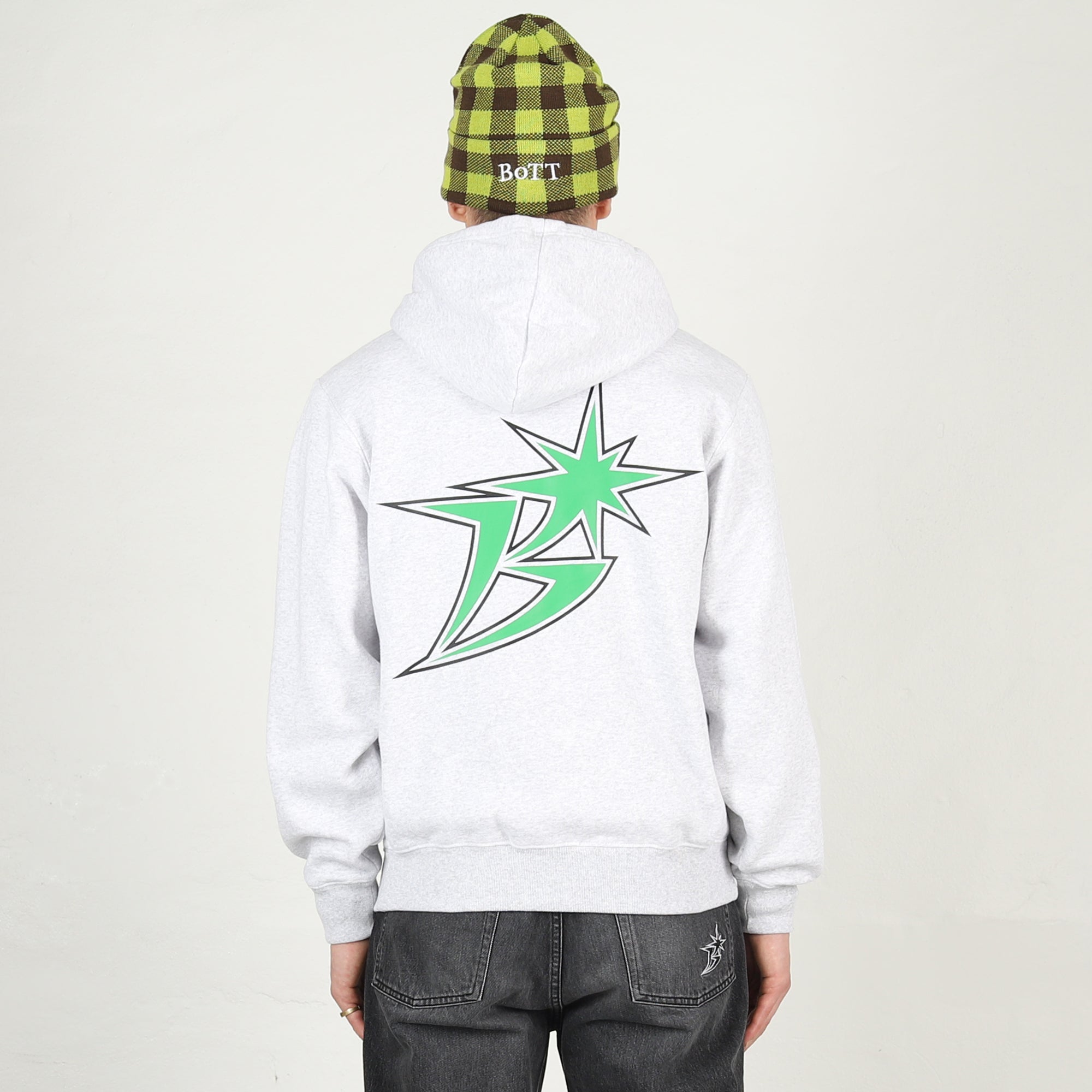 【XL】BoTT / B LOGO ZIP HOODIE / ASH B Logo Zip Hoodie - Ash/Green – Supply Store