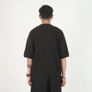 DBL Knit SS Crewneck - Black