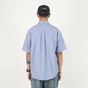 Kennedy's Plaid SS Shirt - Navy