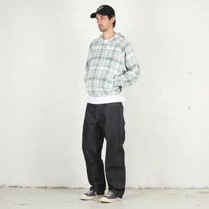 Heavy Check Zip Hoodie - Green