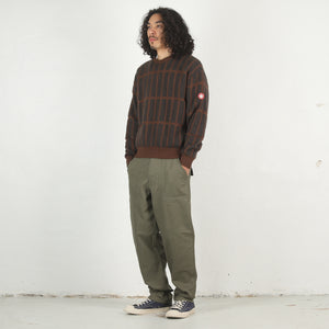 Rectangular Bar Knit - Brown