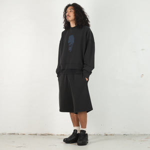 Jordan x IH Cropped Fleece Crew - Black