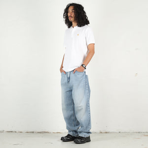 Brandon Pant - Blue heavy worn bleached