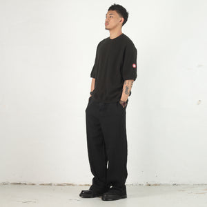 DBL Knit SS Crewneck - Black
