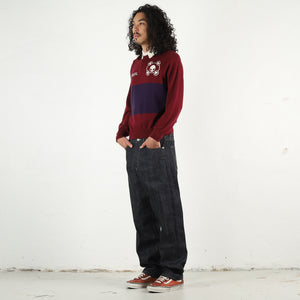 Game Over Knit Polo - Red/Purple