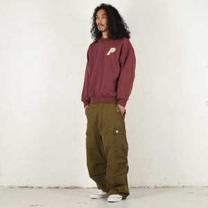 P3 Stitch Crew - Maroonish