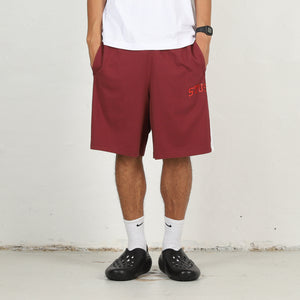 Stripe Jersey Short - Burgundy