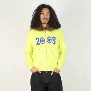 8Cube Fur Zip Up - Neon