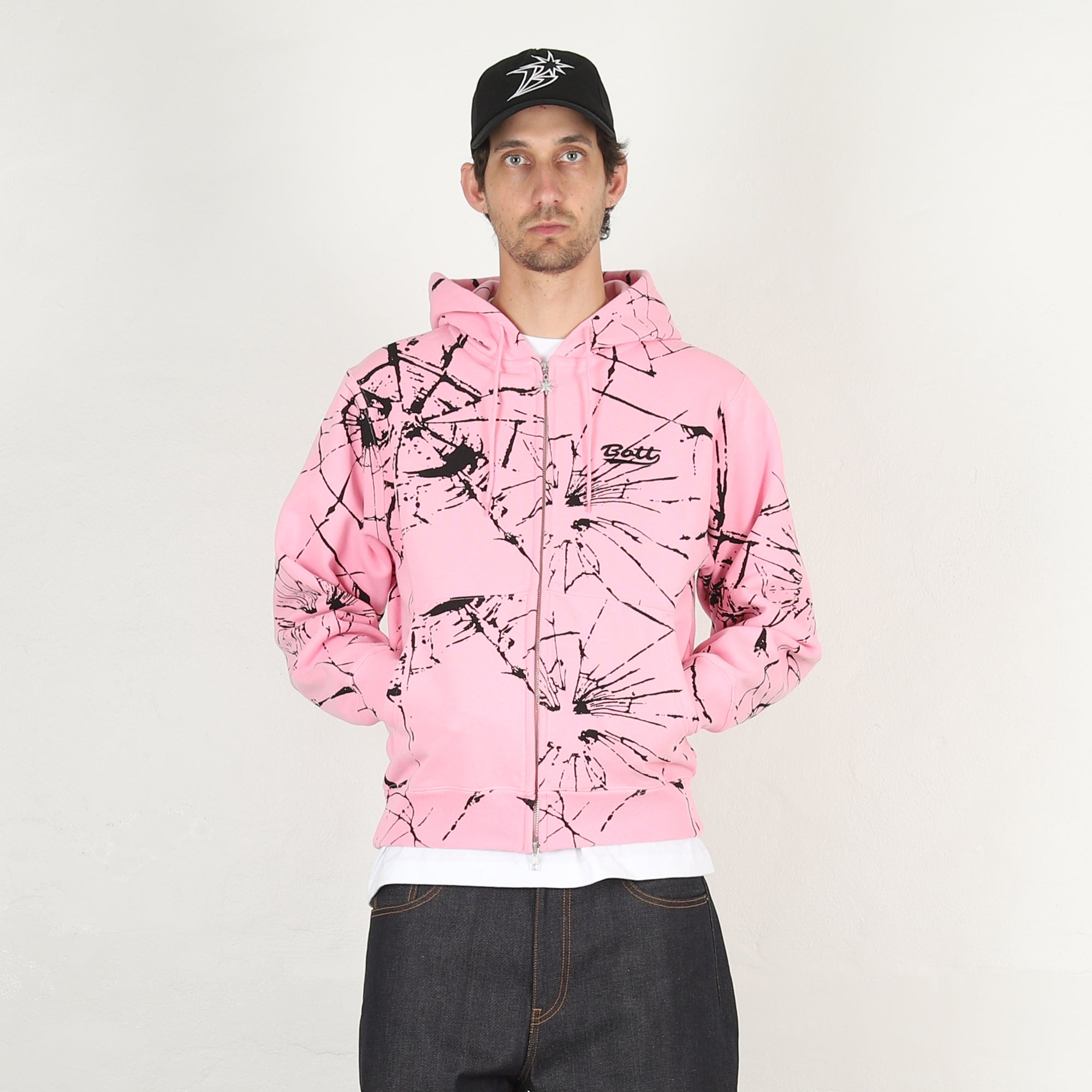 Shattered Zip Hoodie - Pink – Supply Store