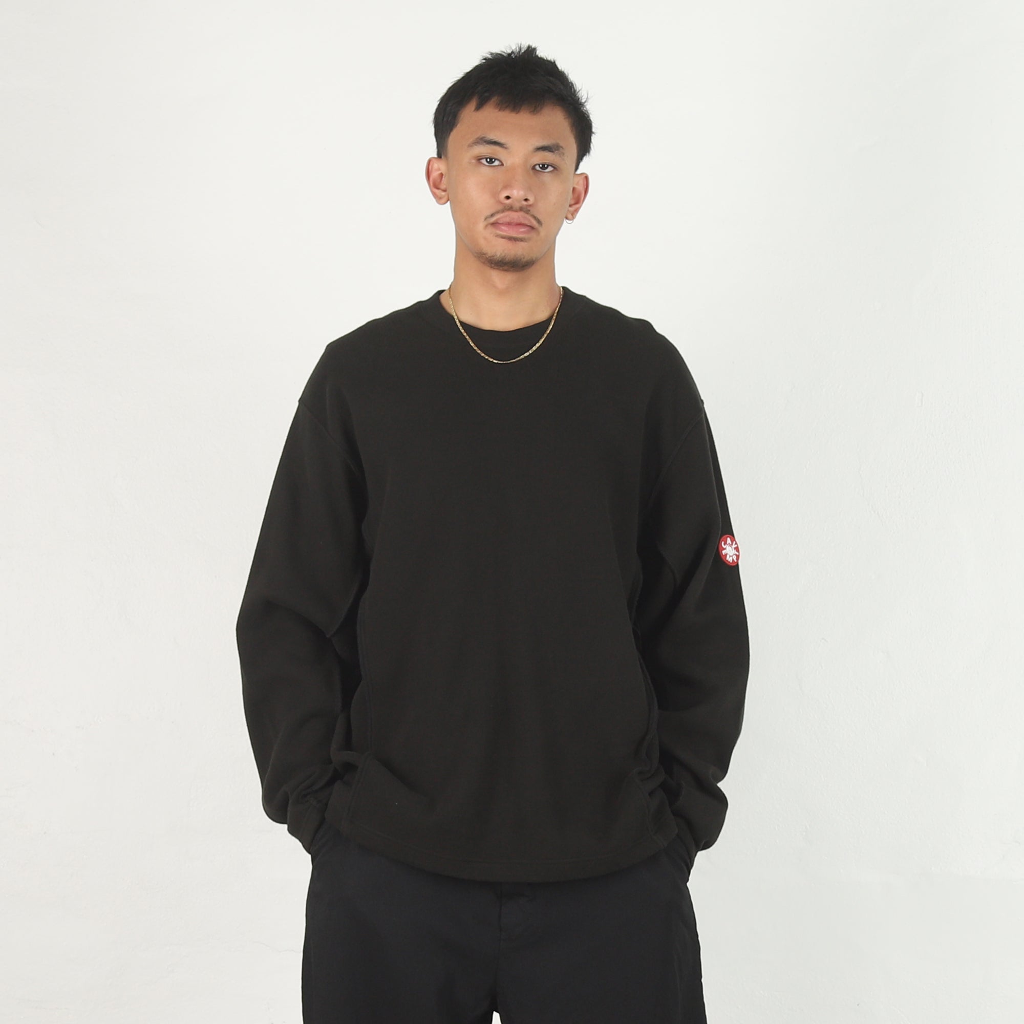 Side Seam DBL Knit LS - Black – Supply Store